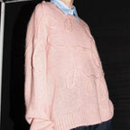 Solid O-neck Long Sleeve Casual Sweater image 4