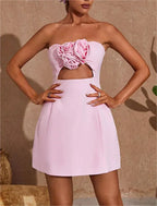 Solid Off-Shoulder Mini Dress image 7