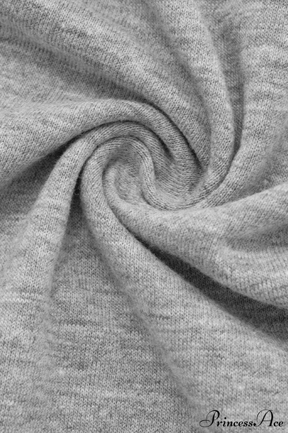 Solid One Shoulder Ruched Split Long Sleeve Tee image 5