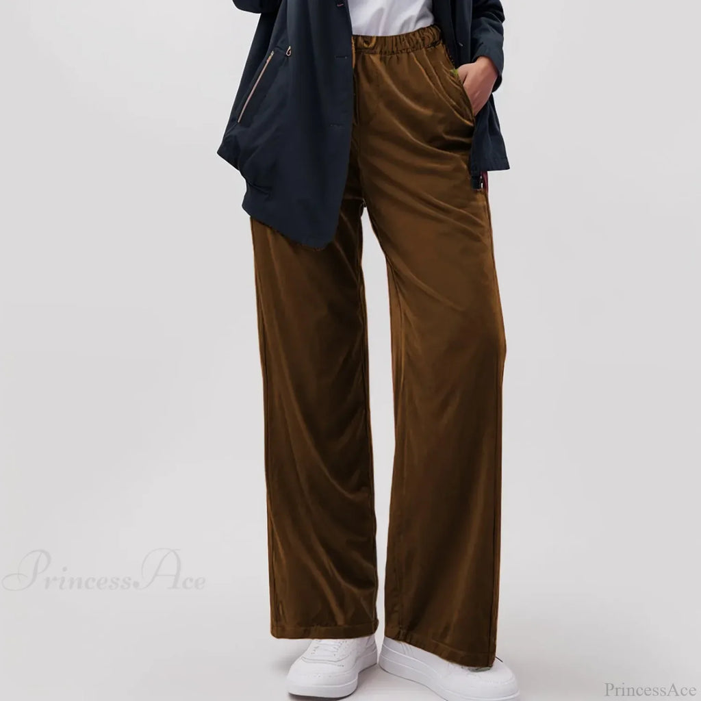 Solid Pocket Stretch Yoga Casual Pants image 6
