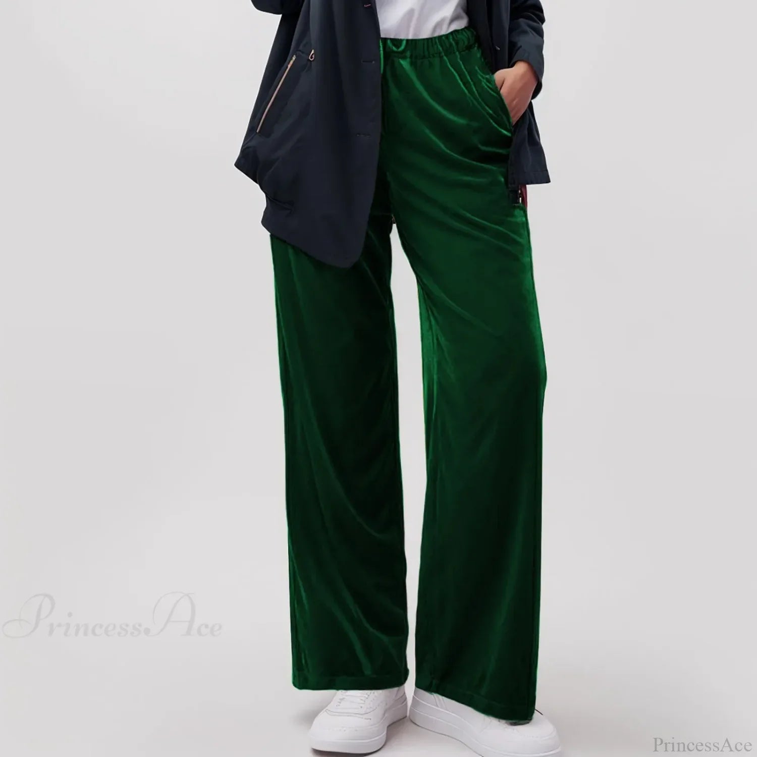 Solid Pocket Stretch Yoga Casual Pants image 2