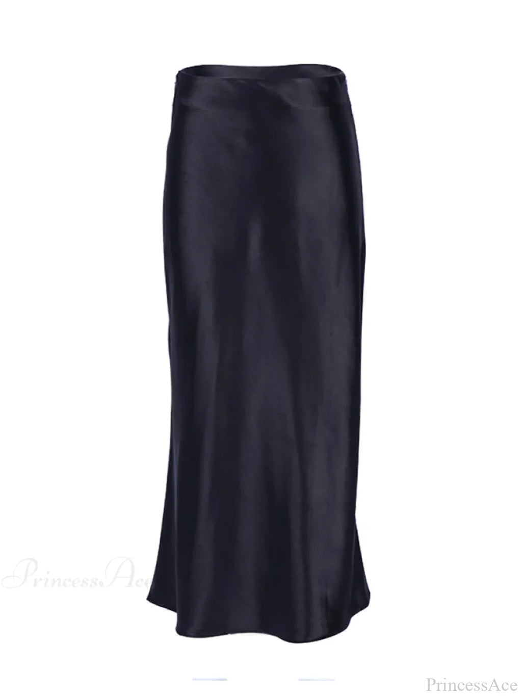 Solid Purple Satin Silk Skirt image 5