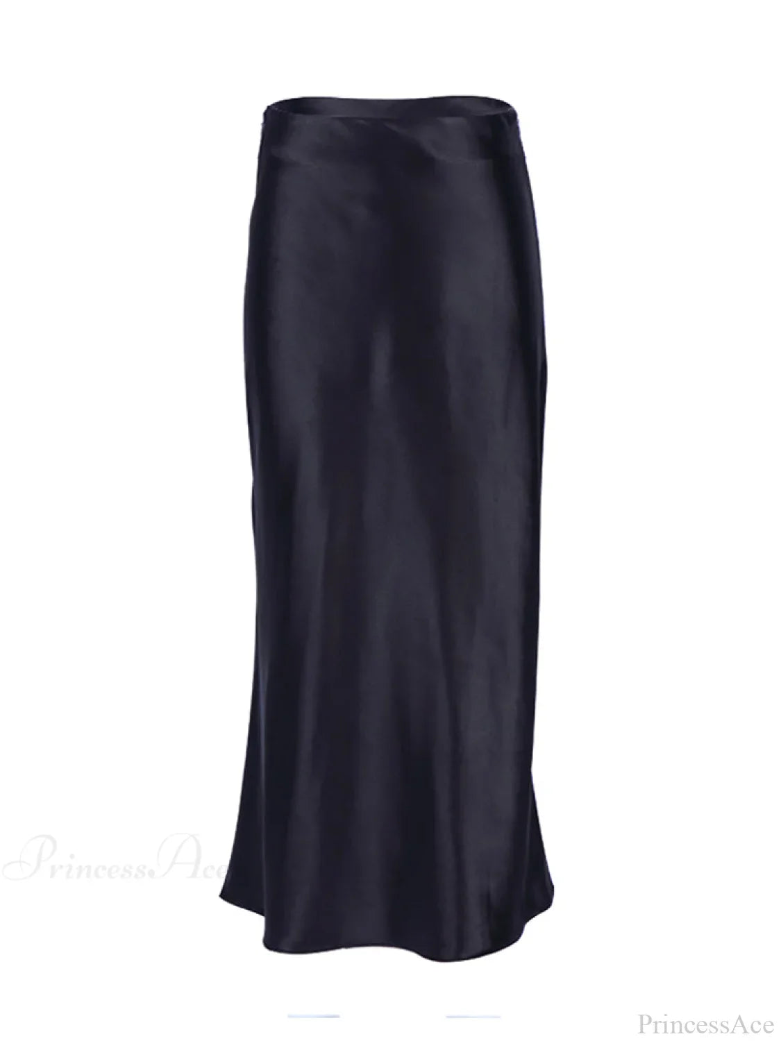 Solid Purple Satin Silk Skirt image 5