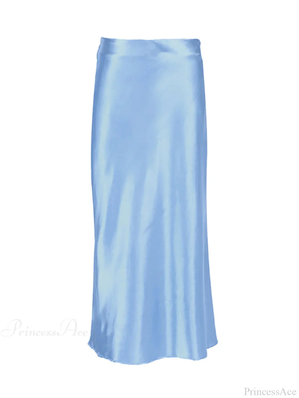 Solid Purple Satin Silk Skirt image 6