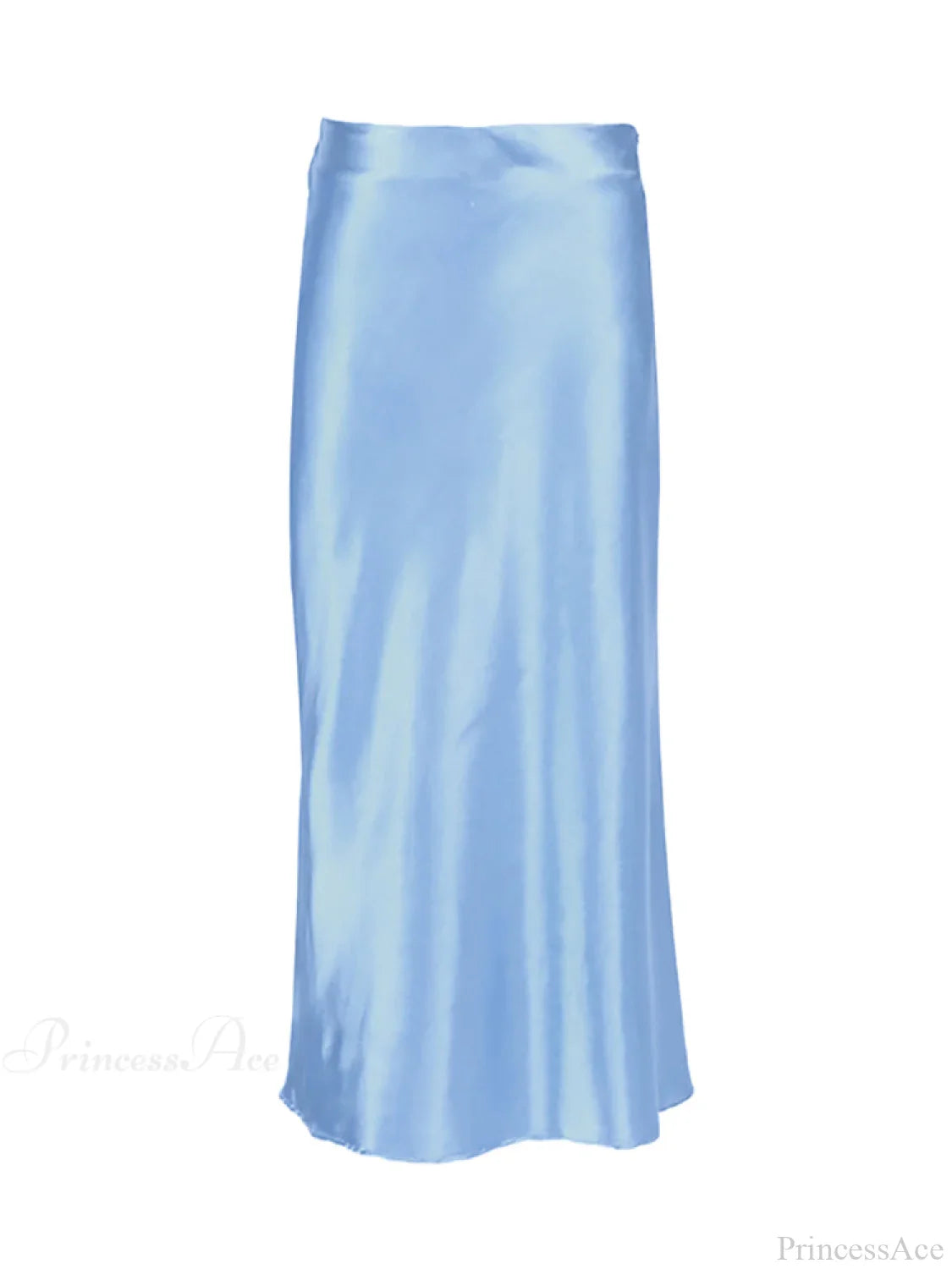Solid Purple Satin Silk Skirt image 6