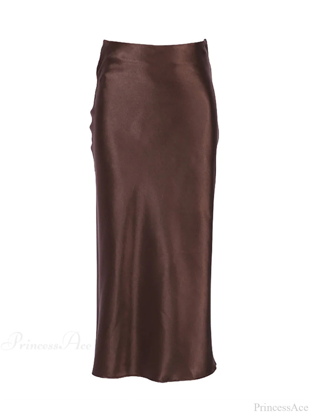 Solid Purple Satin Silk Skirt image 8
