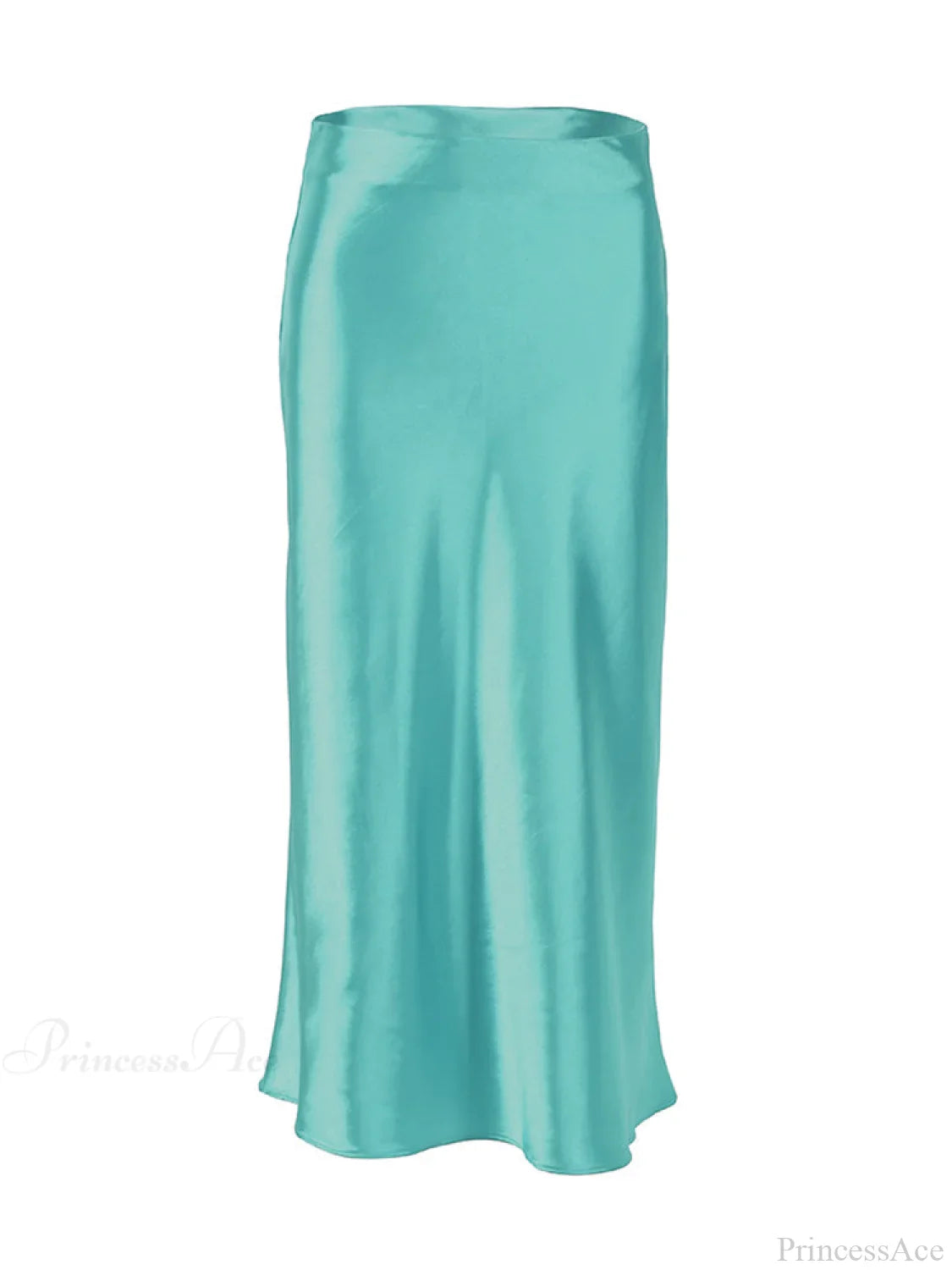 Solid Purple Satin Silk Skirt image 7