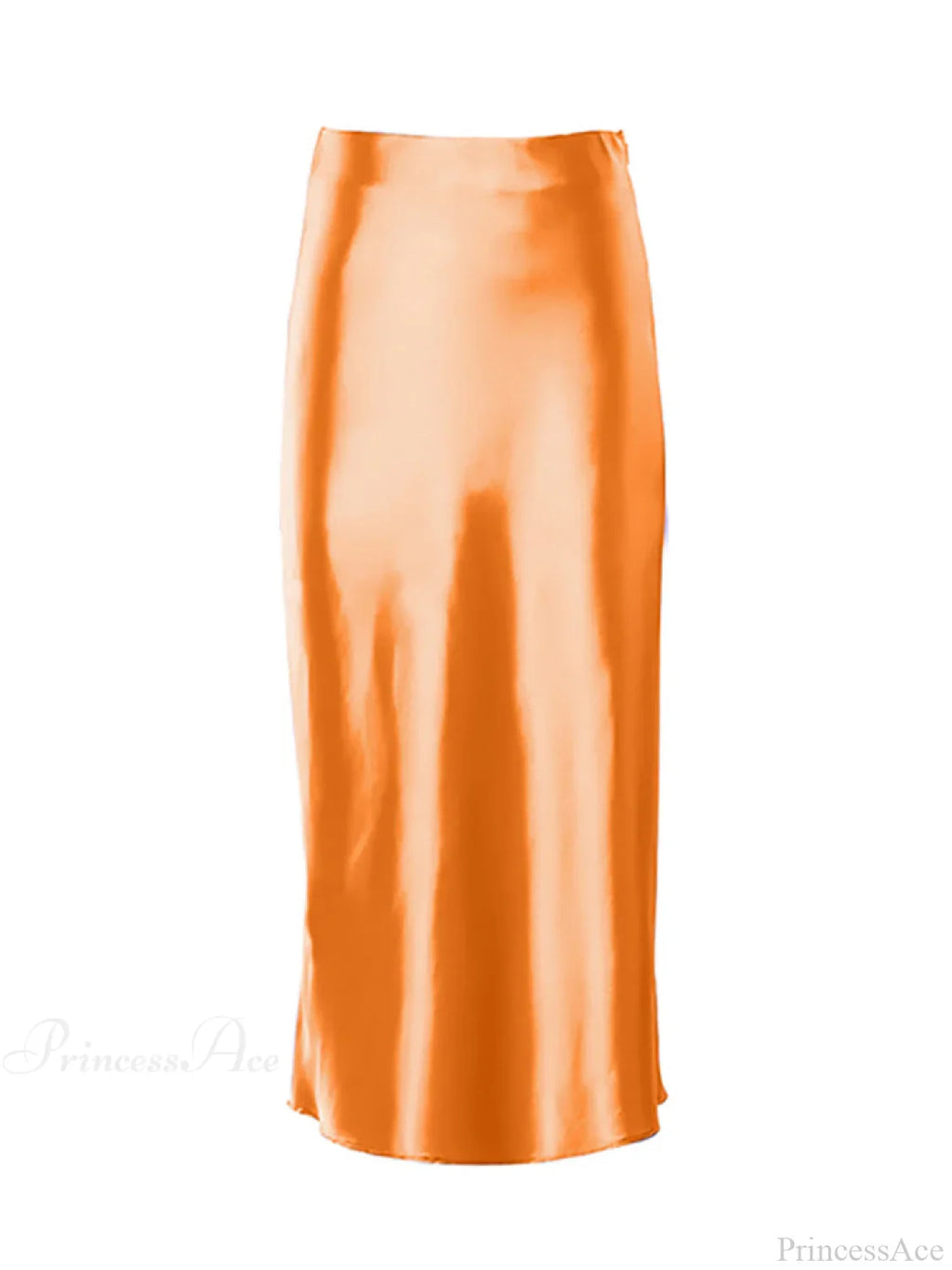 Solid Purple Satin Silk Skirt image 13