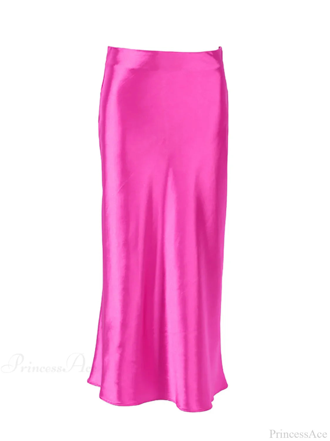 Solid Purple Satin Silk Skirt image 14