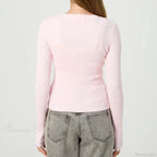 Solid Ribbed Button Up Slim Knit Cardigan image 2