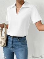 Solid Ribbed Knit Tee image 9