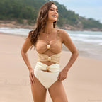 Solid Splicing Buckle One Piece Set image 2
