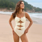 Solid Splicing Buckle One Piece Set image 7
