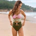 Solid Splicing Buckle One Piece Set image 3