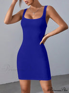 Solid Square Neck Tank Dress image 9