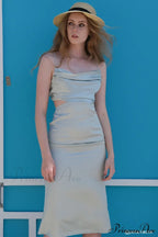 Solid Tie Backless Cami Dress image 3