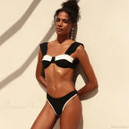 Solid Two Piece Micro Bikini Set image 2