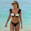Solid Two Piece Micro Bikini Set image 1