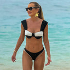 Solid Two Piece Micro Bikini Set image 1