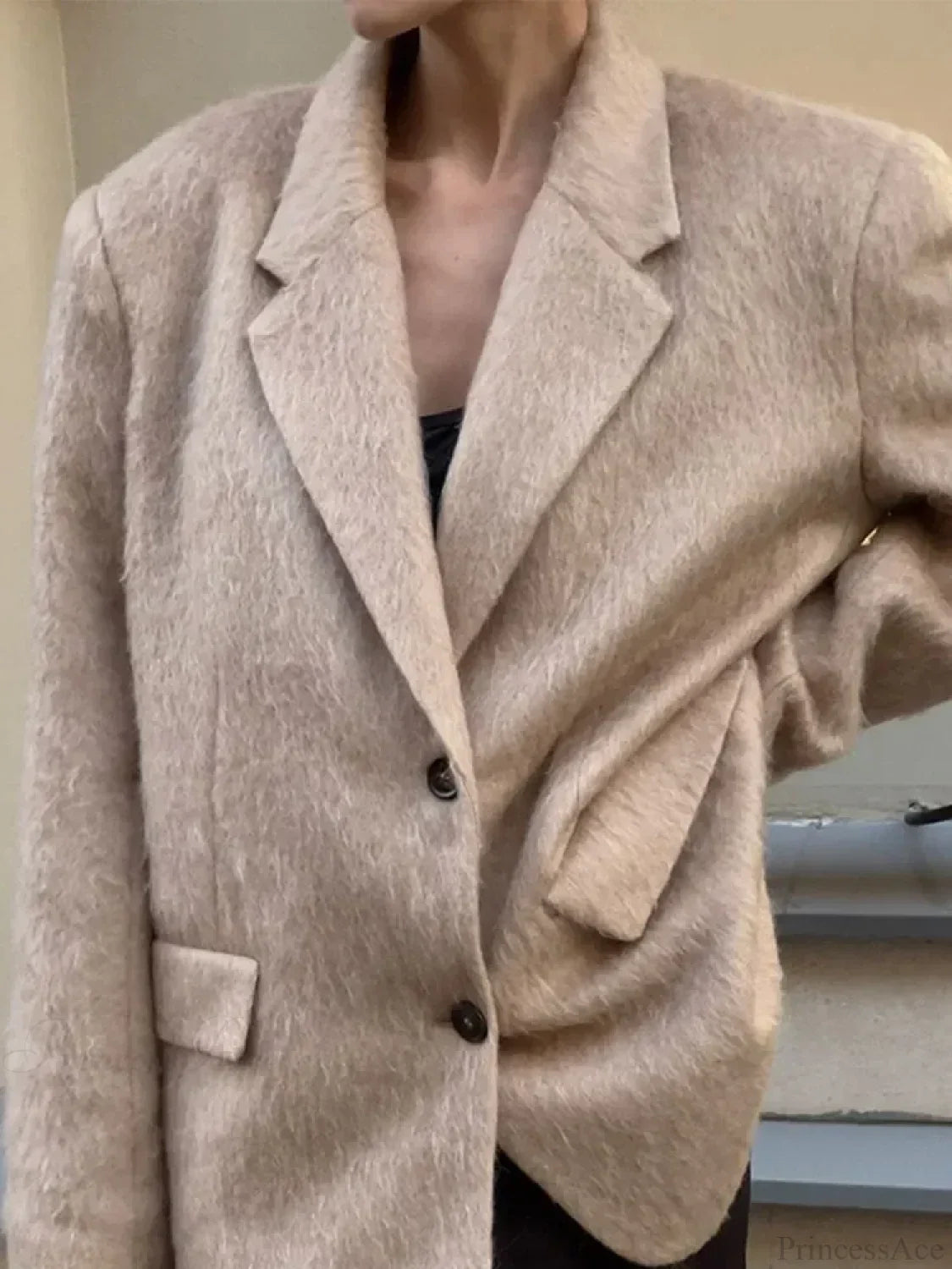 Solid Woolen Short Coat image 6