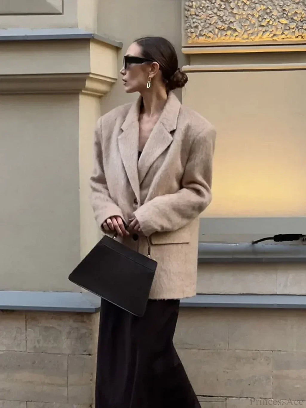 Solid Woolen Short Coat image 3
