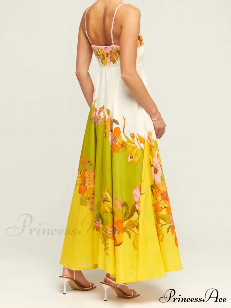Sophisticated, Modern And Unique Graceful Print Strap Midi Dress image 2