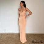 Spaghetti Strap Backless Bandage Maxi Dress image 19