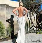 Spaghetti Strap Backless Bandage Maxi Dress image 16