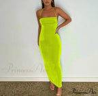 Spaghetti Strap Backless Bandage Maxi Dress image 17