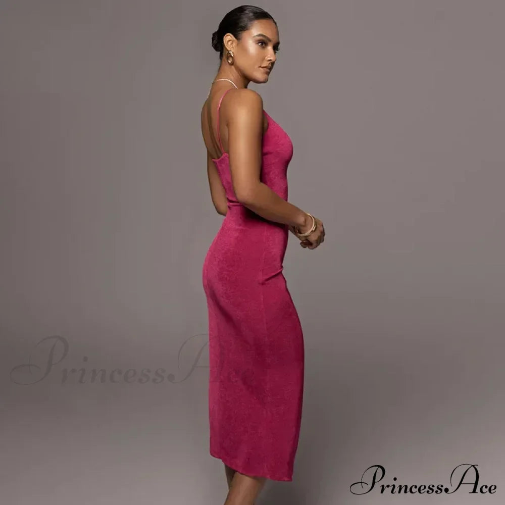 Spaghetti Strap Backless Club Beach Mini Dress image 4