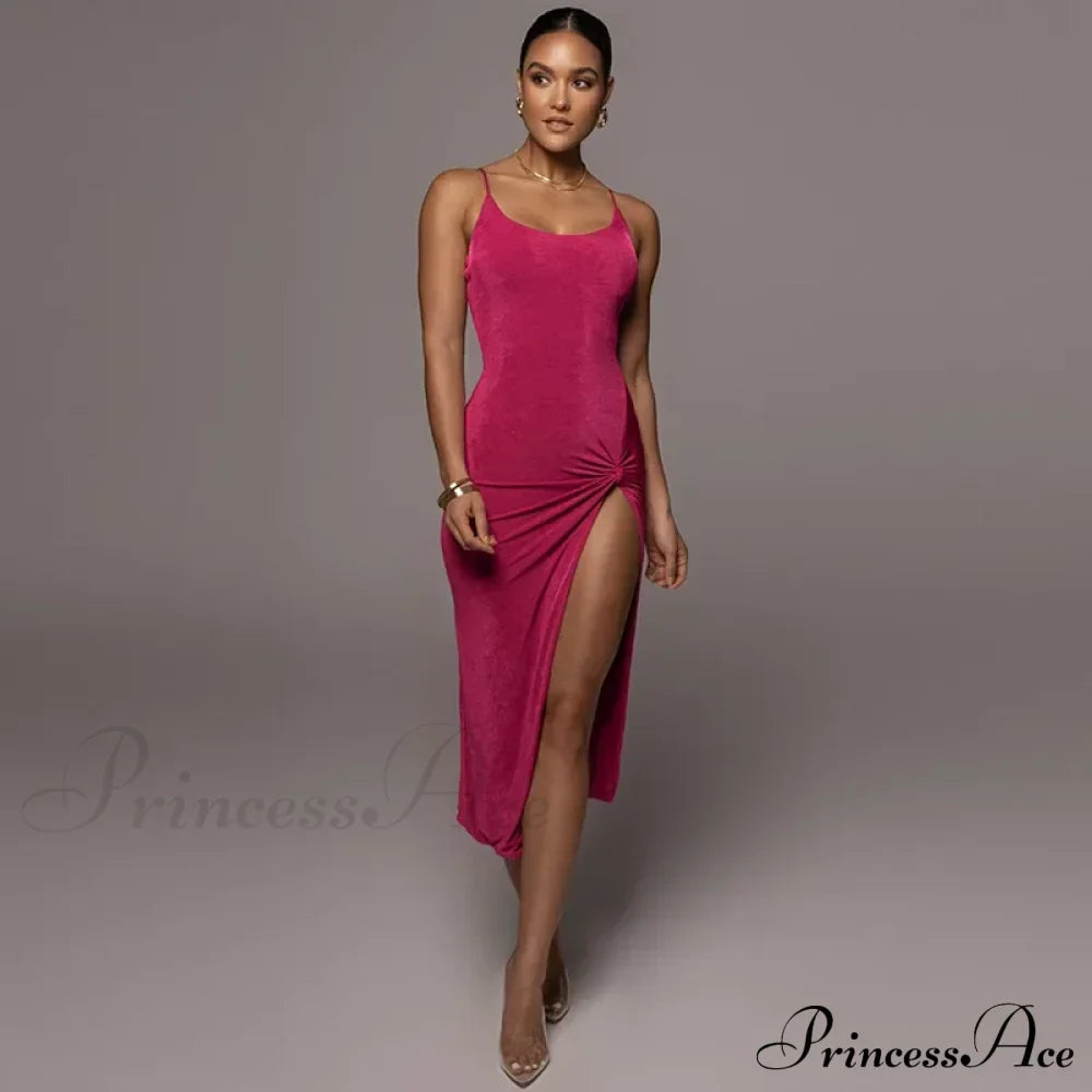 Spaghetti Strap Backless Club Beach Mini Dress image 3