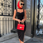 Spaghetti Strap Bodycon Bandage Dress image 3
