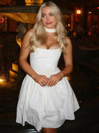 Spaghetti Strap Pleated Mini Dress image 4