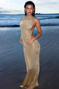 Sparkle Glitter Slim Vacation Dress image 1