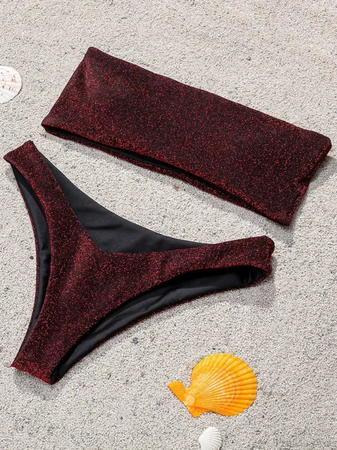 Sparkling High Waist Bikini Set image 8