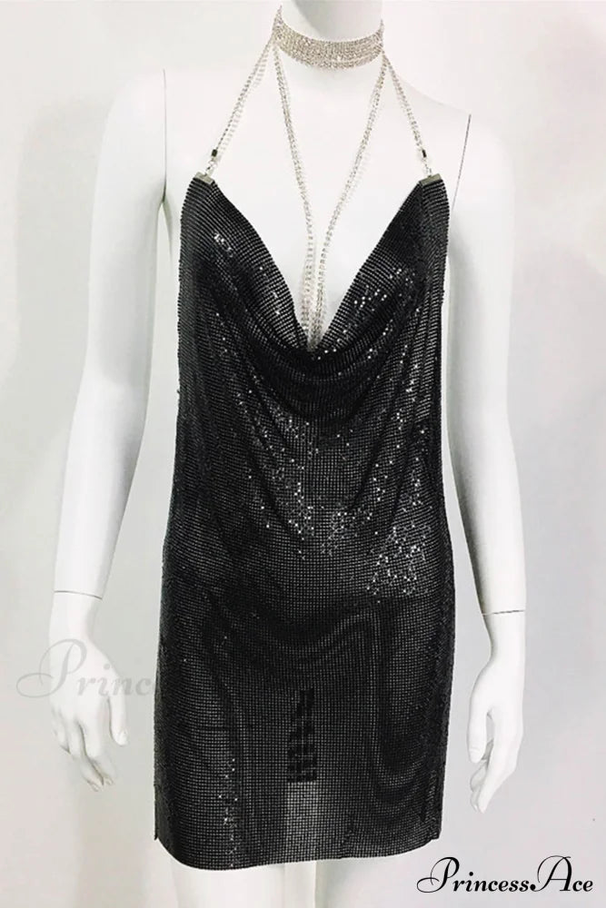 Sparkling Rhinestone Cami Dress image 6