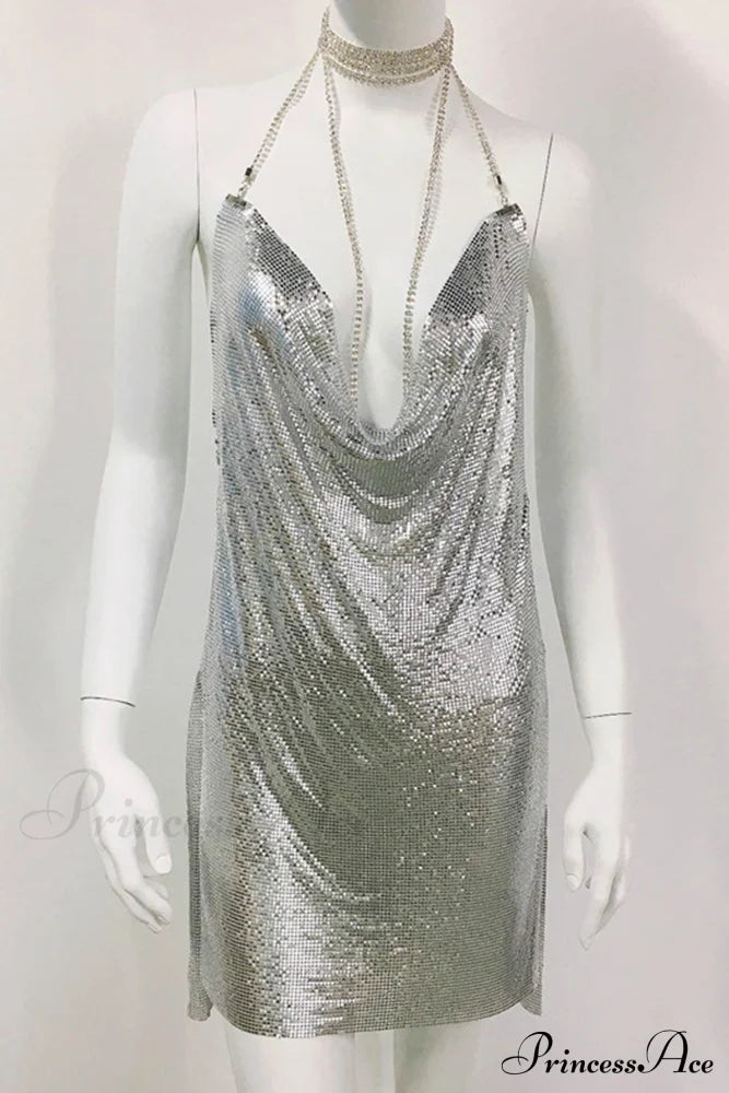 Sparkling Rhinestone Cami Dress image 3