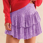 Sparkling Sequins Layered Skirt image 3