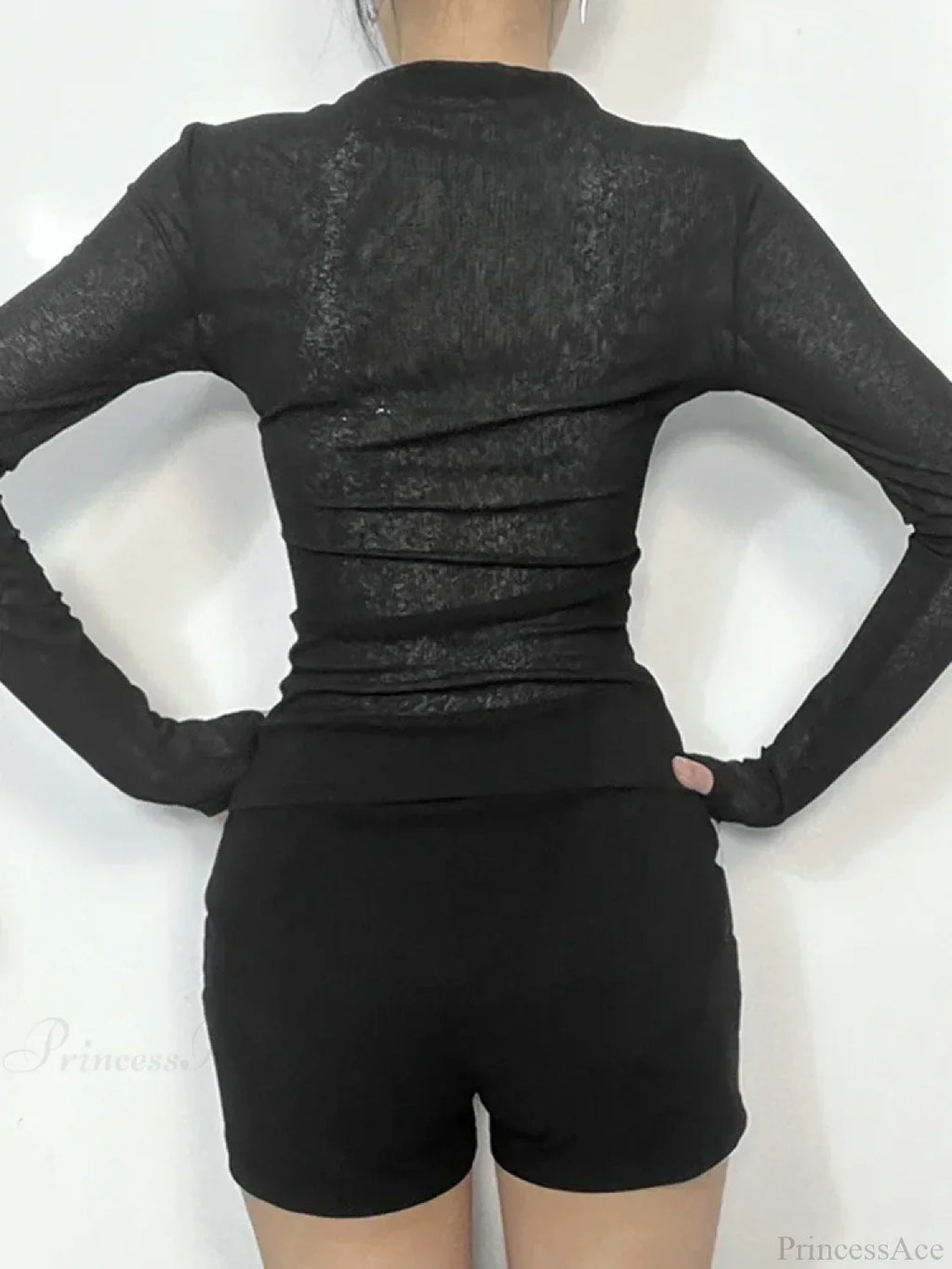 Spider Web O-neck Knit Top image 3