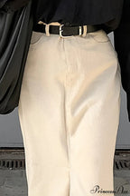 Split High Waist Slim Maxi Skirt image 3