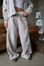 Sporty Color Block Hooded Straight-Leg Pants Two Piece Set image 6