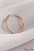 Stainless Steel Bamboo Shape Closed Rings image 4