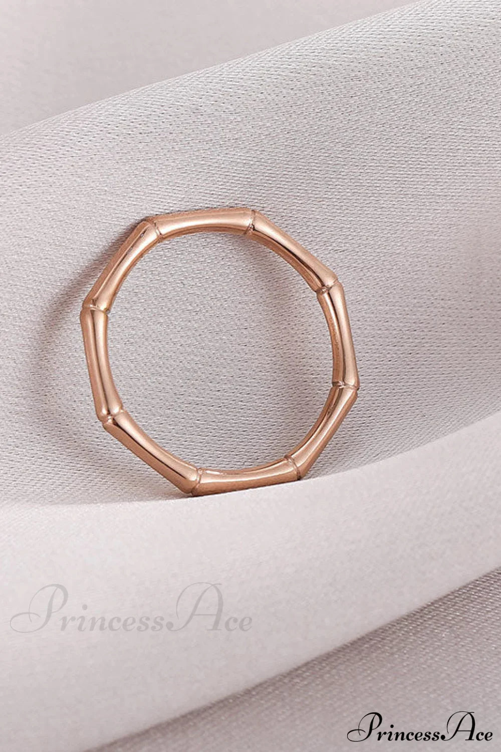 Stainless Steel Bamboo Shape Closed Rings image 4