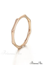 Stainless Steel Bamboo Shape Closed Rings image 5