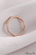 Stainless Steel Bamboo Shape Closed Rings image 7