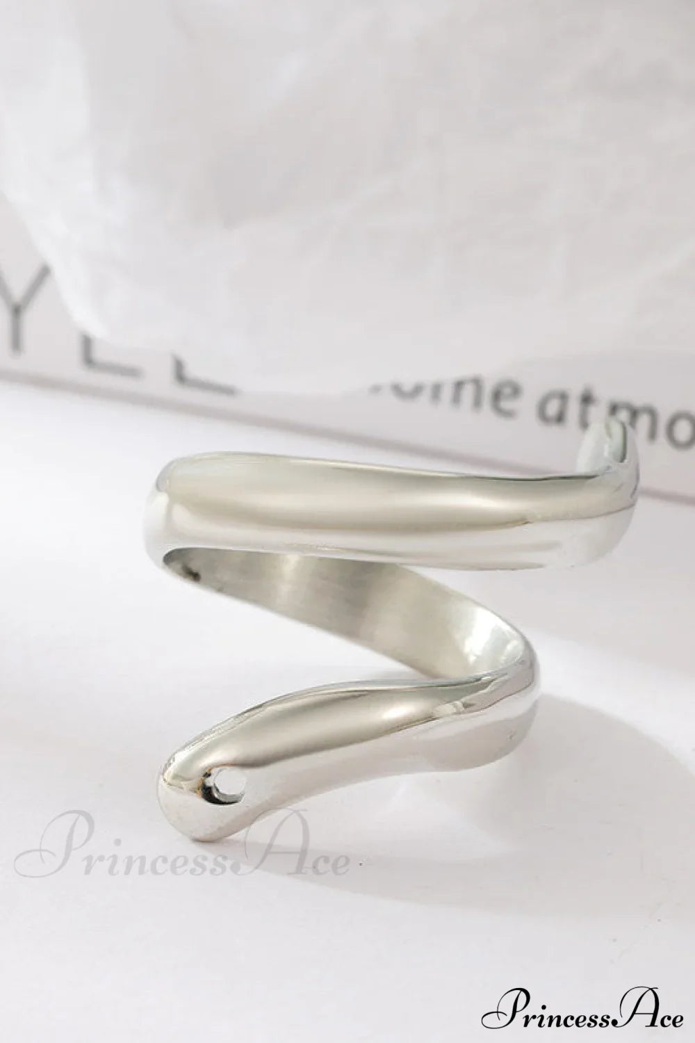 Stainless Steel Exaggerated Serpentine Cast Ring image 4