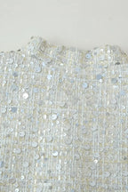 Stand Collar Sequin Long Sleeve Jacket image 5