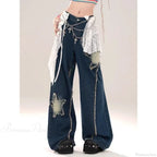 Star Baggy Denim Wide Leg Pants image 4