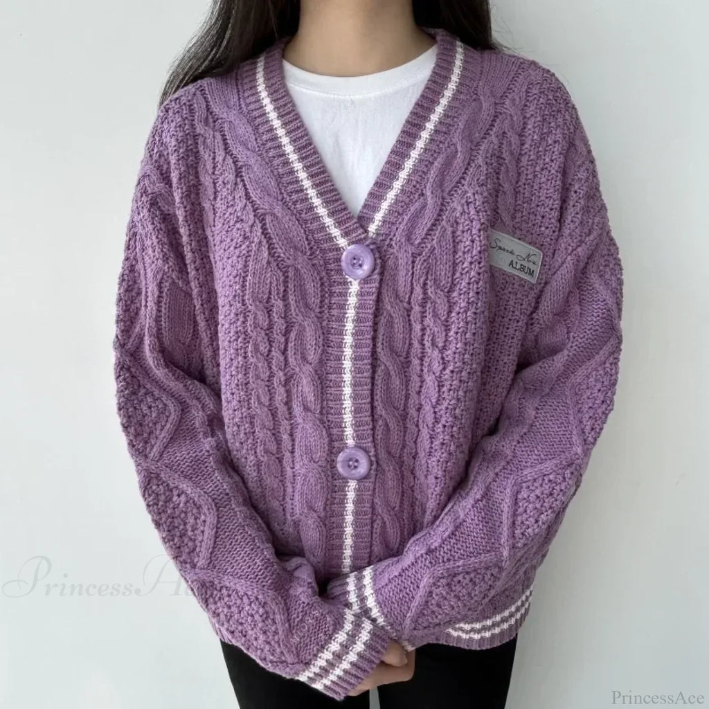 Star Embroidered V-neck Cardigan image 3