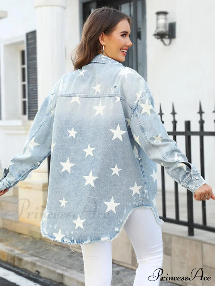 Star Jacket with Denim Pockets image 2